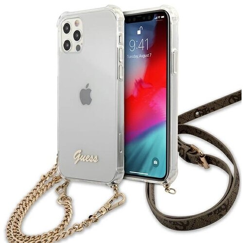 Guess HARDCASE OVITEK ZA IPHONE 12/12 PRO 6.1 PROZOREN ZLAT, (21834488) Cene