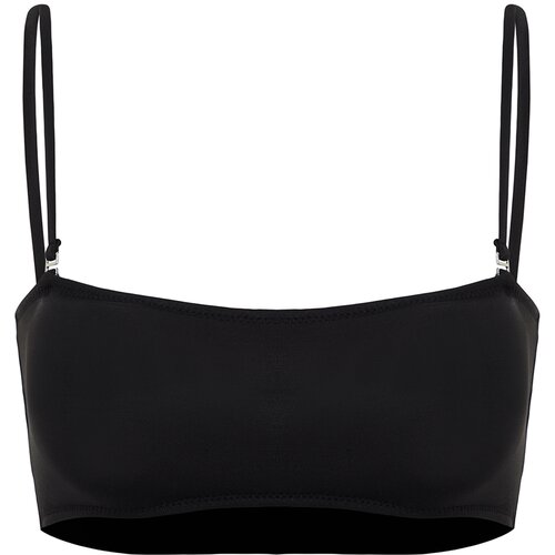 Trendyol Black Strapless Bikini Top Cene