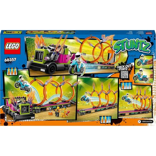 Lego City Stuntz Kaskaderski tovornjak in izziv z ognjenim obročem številka 60357 Cene