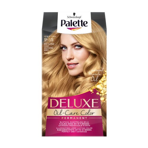 Schwarzkopf Palette Deluxe barva za lase - 9-55 Gold Gloss Honey Slike