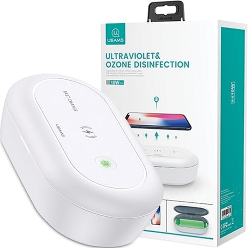 Usams UV STERILIZATOR Z INDUKCIJSKIM POLNILCEM 10W BEL ZA TELEFONE, (22007601) Cene