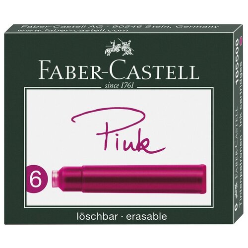 Faber-castell patrone mastila u roze boji 6 kom Slike