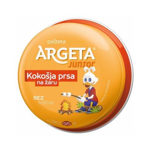Argeta Pa&amp;scaron;teta Junior, Koko&amp;scaron;ja prsa na žaru, 95gr Slike