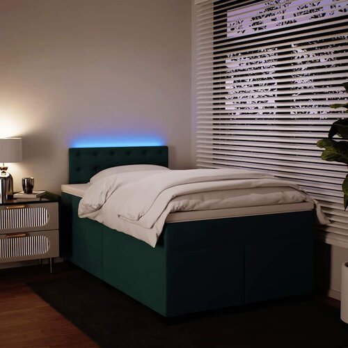  Krevet box spring s madracem tamnozeleni 120x190 cm bar&amp;scaron;unasti Slike