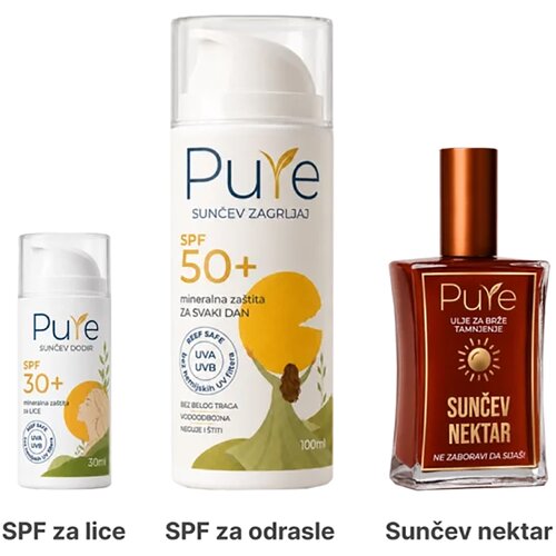 Pure mama sunce set za prirodno sunčanje Slike