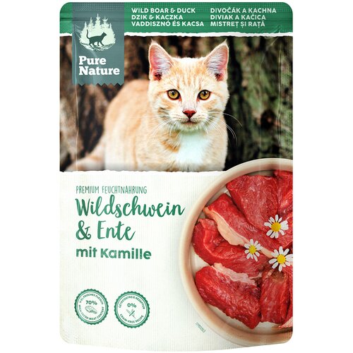 PURE NATURE Feline 12 x 85 g - Divji prašič in raca Cene
