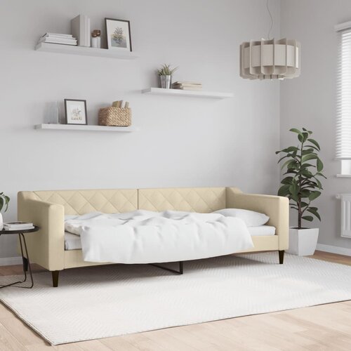  Dnevni krevet krem 80 x 200 cm od tkanine Cijene