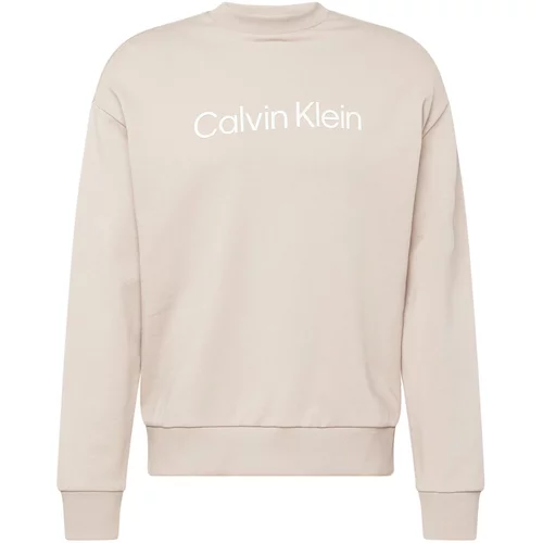 Calvin Klein Sweater majica taupe siva / bijela