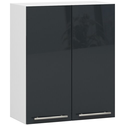 AKORD VISIČNI KUHINJSKI KABINET OLIVIA V 60cm BELO-GRAFITNI SIJAJ H720, (21713582) Cene