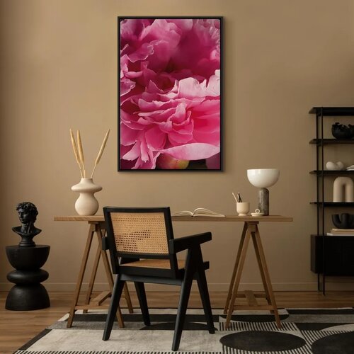  Slika - Blossom of Beauty (1-part) - Pink Peony Flower Embraced by Nature 60x90 Slike