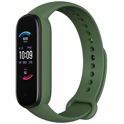 Xiaomi SAT pametni, fitness, AMOLED 1,1", vodootporan 5 ATM - Mi Band 5 Olive