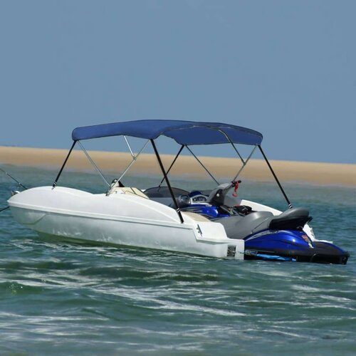 VidaXL tenda bimini s 3 luka plava 183 x 180 x 137 cm Slike