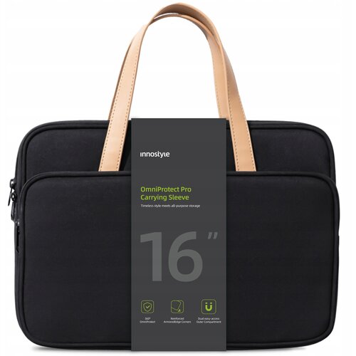 Innostyle ŽENSKA TORBA ZA PRENOSNI RAČUNALNIK 15,6 16 VODOODPORNA OMNIPROTECT PRO BLACK, (21747161) Cene