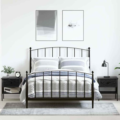  Noćni ormarić s ladicama 2 pcs Crni hrast 40 x 42 x 45 cm Cijene