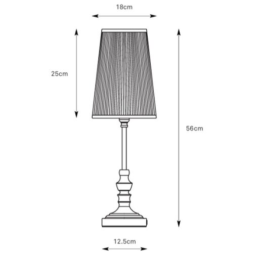 Marksl&amp;ouml;jd 108969 - Stona lampa NOBLE 1xE14/40W/230V 56 cm bela/mesing Slike