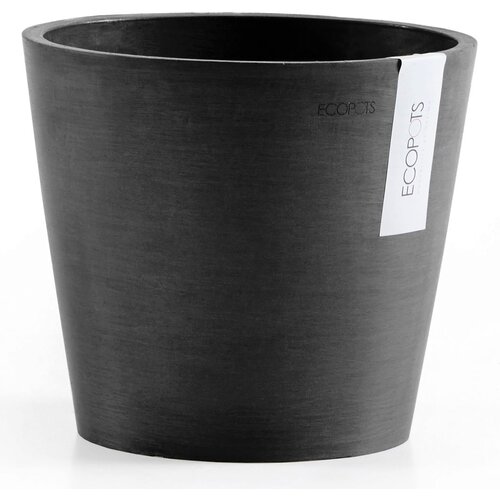 Ecopots Amsterdam cvetlični lonec - temno siv - &amp;Oslash; 20 cm Slike