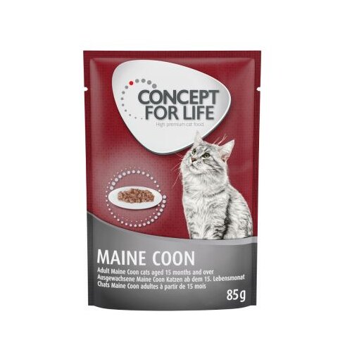 Concept for Life Maine Coon Adult - izbolj&scaron;ana receptura! - Kot dopolnilo: Maine Coon Adult 12 x 85 g Cijene
