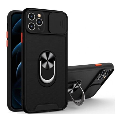 MCTR8-IPHONE 13 Pro Futrola Magnetic Defender Silicone Black Slike