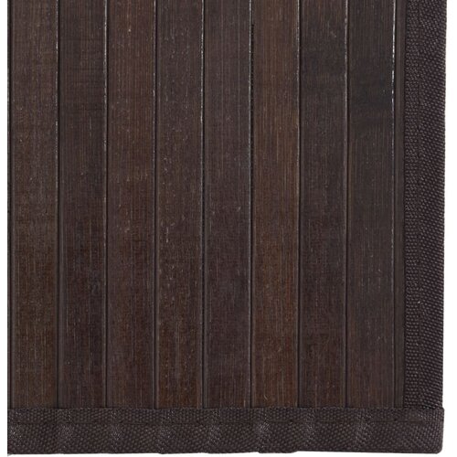  Tepih pravokutni tamnosmeđi 100 x 1000 cm od bambusa Slike