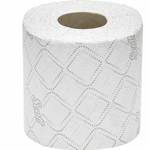Kimberly Clark Toaletni papir Scott® ESSENTIAL™, 2 sloja, DE 64 kosov po 350 lističev, bele barve
