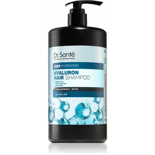 Dr. Santé Hyaluron šampon za suhe lase in lase brez sijaja ki dodaja hidracijo in sijaj 1000 ml