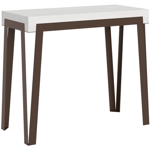 Ityhome 90 x 77 konzolna miza bela, (20847606) Slike