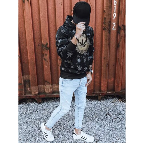 DStreet Black men's sweatshirt with print BX5324 Cene