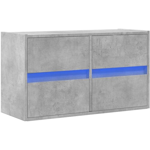 Zidni TV ormarić s LED svjetlima boja betona 80 x 31 x 45 cm Slike