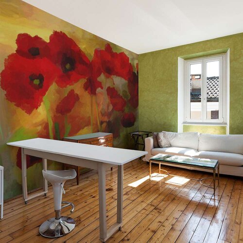  Tapeta - Poppies in warm tone 300x231 Slike