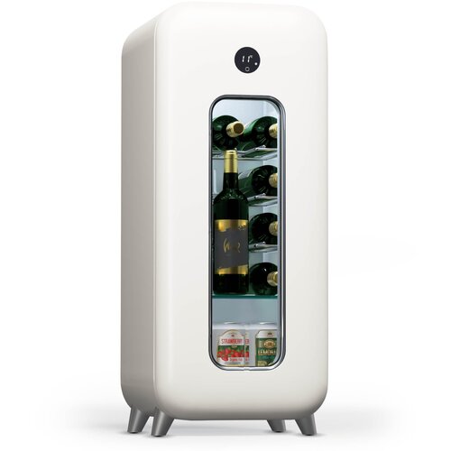 Klarstein Shirley 15 Uno, hladnjak za vino, 15 boca, 5 - 20 °C, kontrola na dodir, retro Cijene