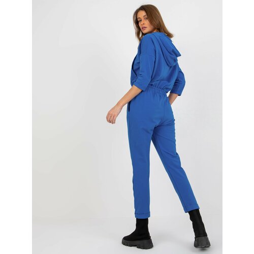 Fashion Hunters Dark blue overall with trousers and hood Slike