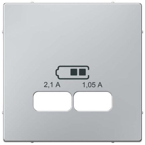 Merten Aluminijasta osrednja plo&scaron;ča za polnilni vložek USB MEG4367-0460, (21224828) Cene