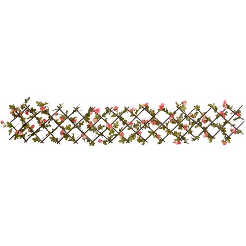  Pro&amp;scaron;iriva re&amp;scaron;etka od umjetnog br&amp;scaron;ljana roza 180 x 20 cm Slike