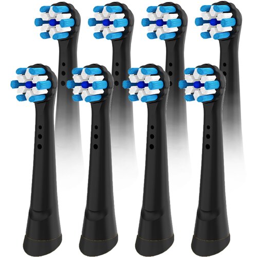Ultrasonic nastavci Ultimate Clean za Oral-B iO, 8 komada, crni Slike