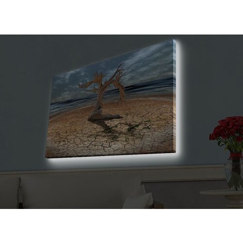 Wallity Slika sa LED osvetljenjem 4570HDACT-037, 45x70 cm Cene