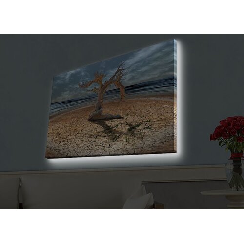 Wallity Zidna slika sa LED osvetljenjem 4570HDACT-037, 45x70 cm Cene