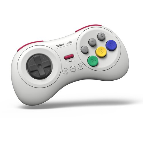 8BitDo M30 Bluetooth brezžični igralni plo&scaron;ček bele barve Cene