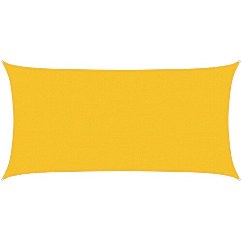  Jedrilica za sunčevu sjenu Žuta 2,5 x 6 m HDPE Slike