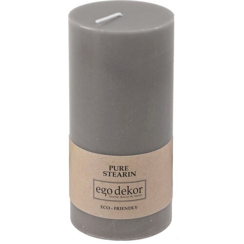 Eco candles by Ego dekor Siva sveča Friendly, čas gorenja 50 h Cene