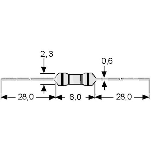 Schukat Electronic gmbh OTPORNIK UGLJENI 5% 3,3K 1/4W Cene