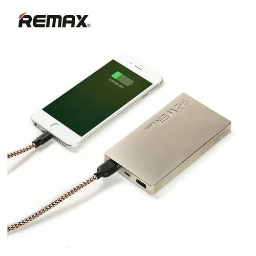 Remax RPP-30 zlatni Power Bank dual USB 6000mAh Slike