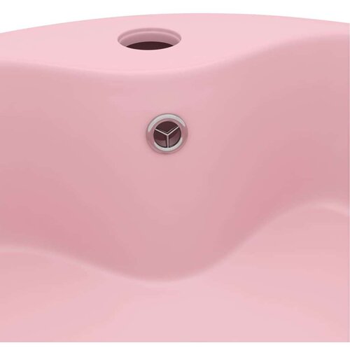 VidaXL Razko&amp;scaron;en umivalnik mat roza 36x13 cm keramičen Slike