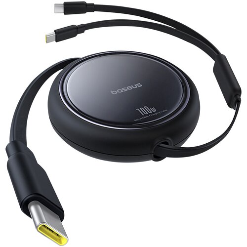 Baseus Vlečni kabel 2x USB-C 100W Rapid Charge and Data Transfer, Črna, (5000191900) Cene