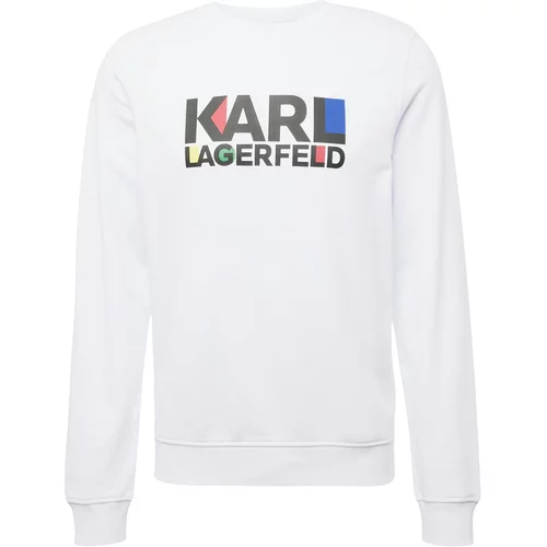 Karl Lagerfeld Majica nebeško modra / rdeča / črna / off-bela