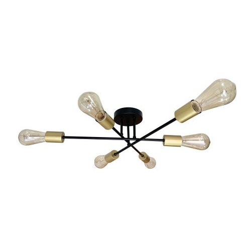  Crespilo Luster Crni 6x40W E27 ( 15013 ) Slike