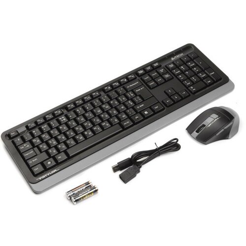 A4Tech A4-FG1035 Fstyler Bezicna tastatura YU-LAYOUT + bezicni mis USB, Grey Cene