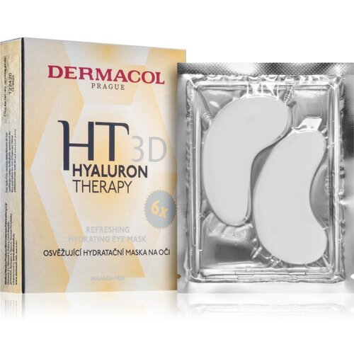 Dermacol Hyaluron Therapy 3D osvežujoča vlažilna maska za oči 6 x 6 g Cene