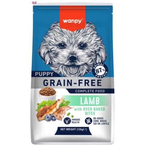 WANPY Suva hrana za &amp;scaron;tence Grain Free, Jagnjetina, 12 kg Slike
