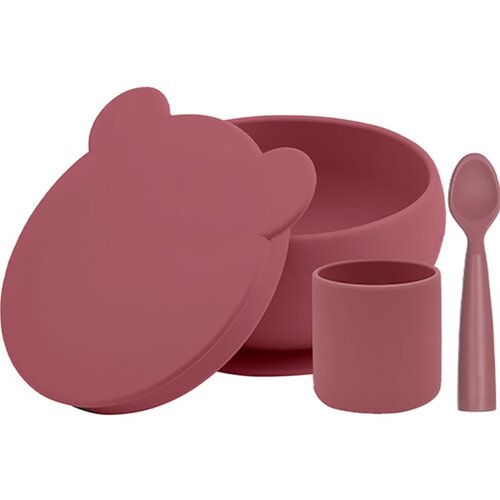 Minikoioi BLW I Velvet Rose jedilni set Slike