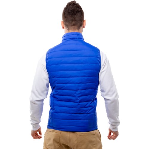 Glano Men's quilted vest - blue Cene